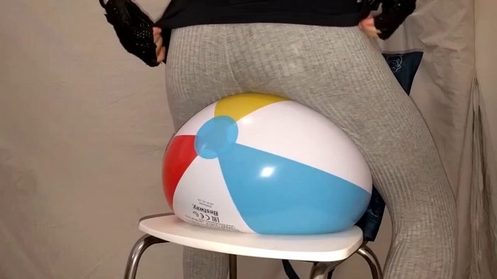 1806. Beach balls are being slowly popped