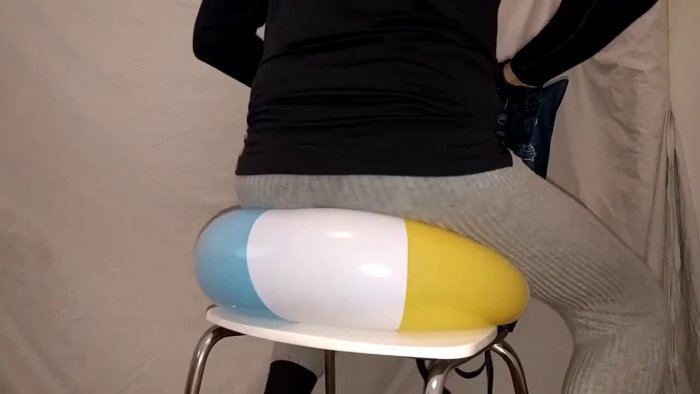 1807. Beach balls are being slowly popped