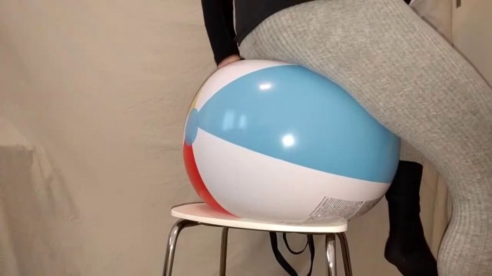 1810. Beach balls are being slowly popped