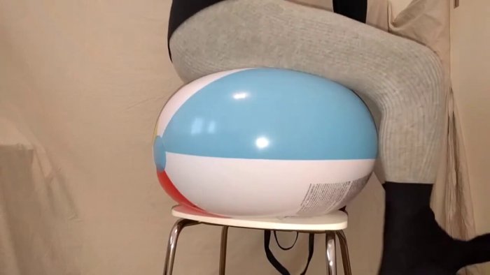 1811. Beach balls are being slowly popped