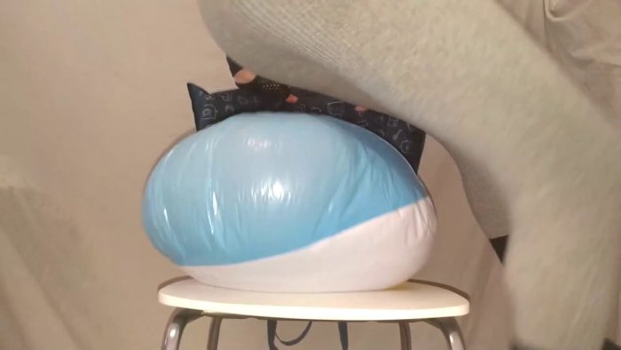 1818. Beach balls are being slowly popped